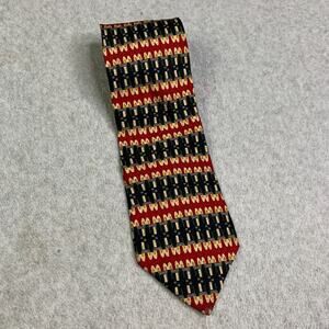 Barbara Blank New York Tie All Silk Hand Made Geometric Mens